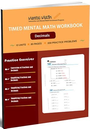 Timed Decimals worksheets - Download and Print Free Samples