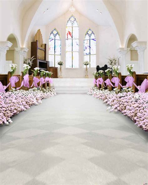 Custom Backdrops Wedding Backdrops Church Background N11096-E – iBACKDROP