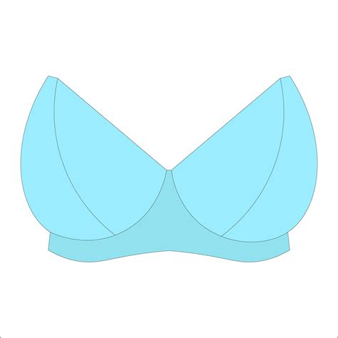 Bra Cup Pattern - 13 Free PDF Printables | Printablee | Sports bra sewing pattern, Bra sewing ...