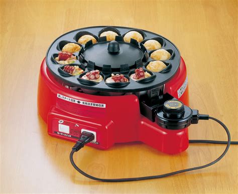 AUTOMATIC ELECTRIC JAPANESE TAKOYAKI GRILL PAN 12 HOLES 100 V OCTOPUS BALLS [JAPAN] by Sugiyama ...