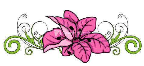 Decorative Flower Divider Vector Design