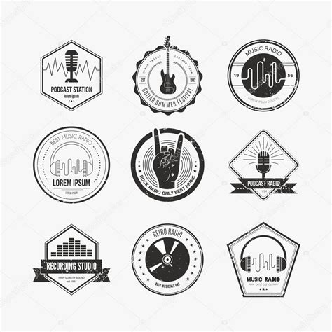 Collection of music logos Stock Vector by ©Favetelinguis199 79564880