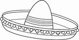 Sombrero Coloring Page At GetDrawings  Free Download sketch template