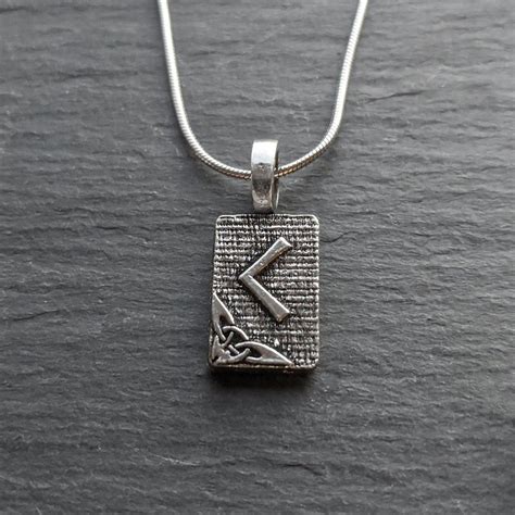 Kenaz Rune Pendant Torch Fire Knowledge Ancient - Etsy