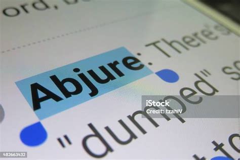 Abjure Dictionary Definition Stock Photo - Download Image Now - 2015, Awe, Close-up - iStock