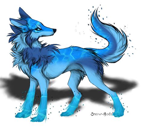 Water wolf adopt by BlackAdopts93 on DeviantArt