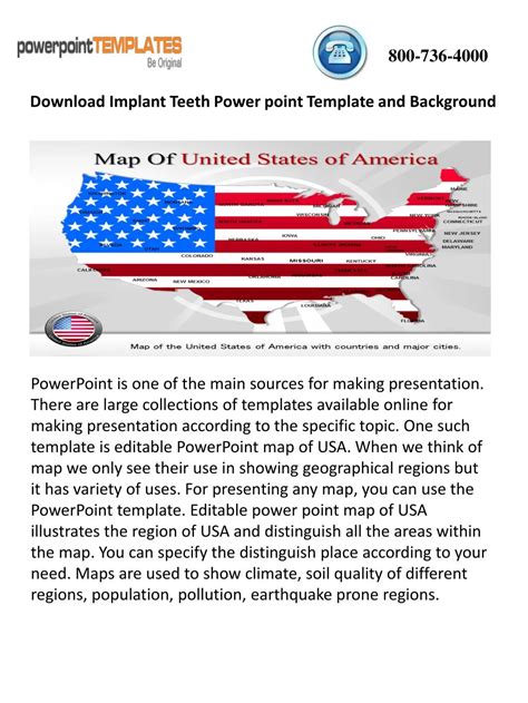 PPT - Online Download Editable Powerpoint Map of USA PowerPoint ...