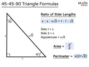 45-45-90 Triangle – Definition, Formula, Examples