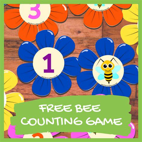 Bee Counting Game (Fantastic Preschool Math Printable) - Nurtured Neurons