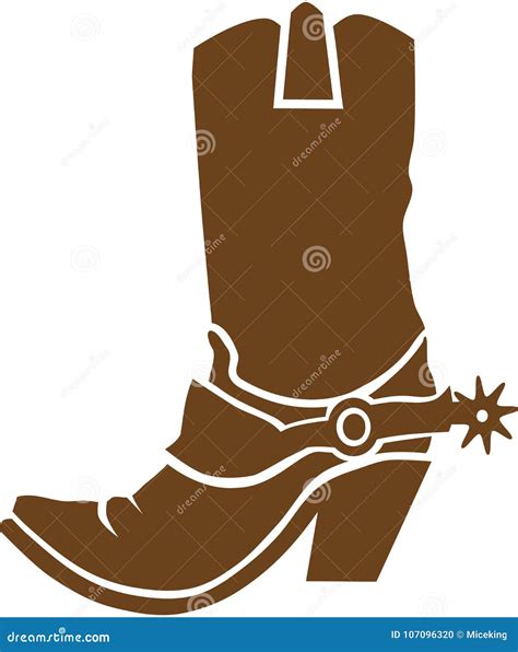 Cowboy boots vector stock vector. Illustration of rodeo - 107096320