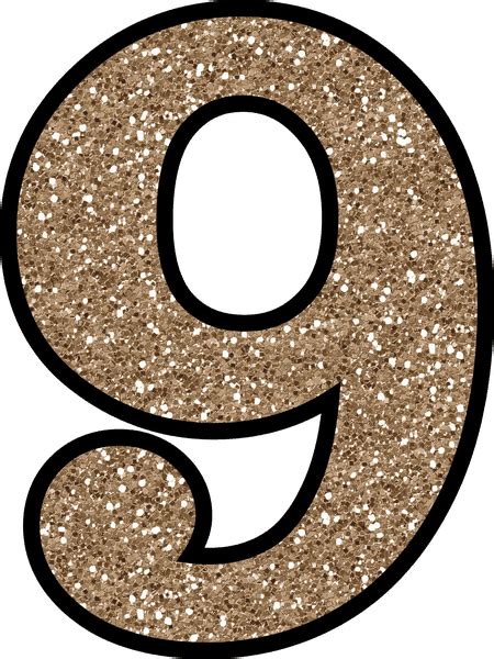 9 Glitter Numbers 0 - 9 Free Printable Numbers | Free printable numbers, Printable numbers, Free ...