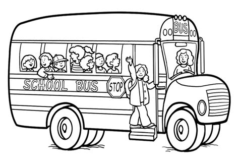 Fun and Creative Bus Coloring Pages for Kids - Printable and Free