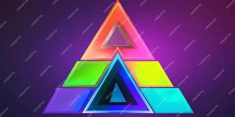 Premium AI Image | A pyramid with the word pyramid on it