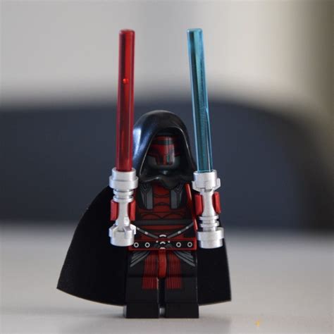 The LEGO Star Wars Darth Revan Minifigure. Star Wars Darth Revan, Lego Models, Lego Minifigures ...