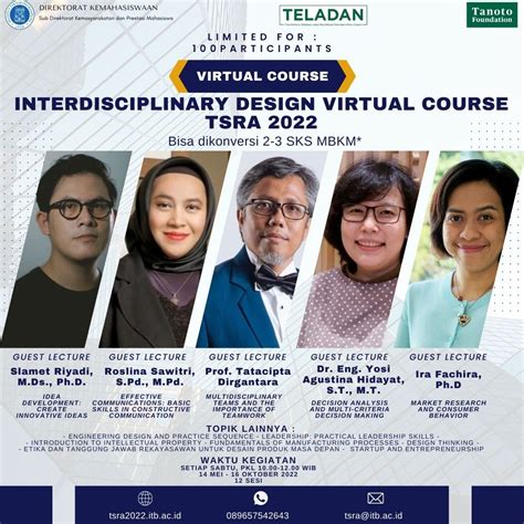 Seminar Interdisciplinary Design Virtual Course TSRA 2022 • Fakultas Ilmu Sosial dan Ilmu Politik