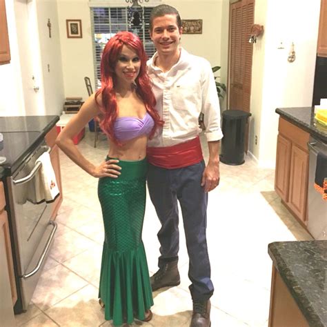 Ariel and Eric ! Halloween costume 2015. The little mermaid Jacqueline ...