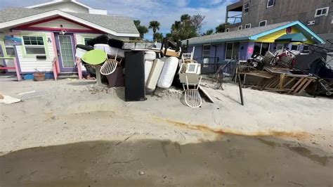 Bradenton Beach debris from Hurricane Helene ahead of Milton's arrival ...