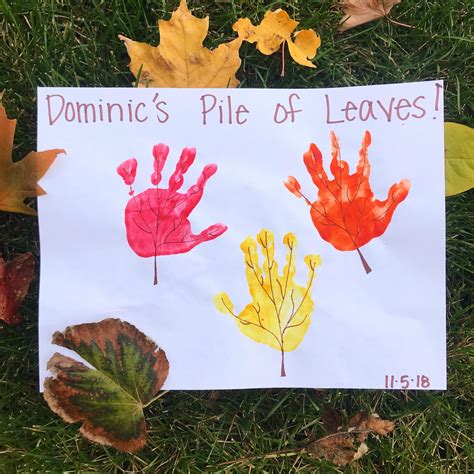 Handprint leaves #fall #infantcrafts | Fall arts and crafts, Fall ...