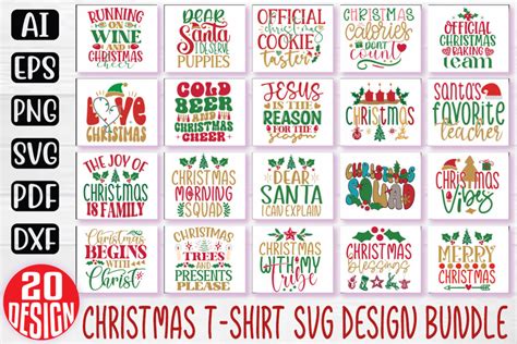 Christmas SVG And T-shirt Design Bundle, Christmas Quotes SVG Design T-shirt Bundle, Vector ...