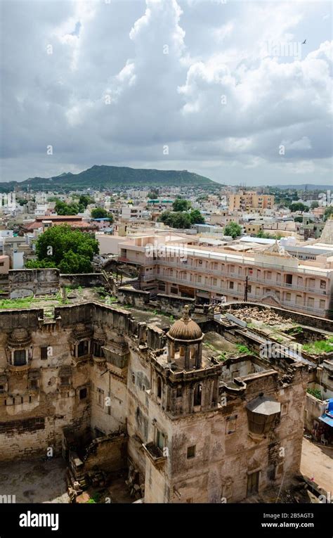 View of Bhuj City from Prag Mahal, Bhuj, Kutch, Gujarat, India Stock ...