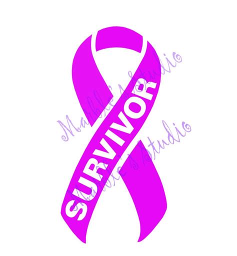 Breast Cancer Survivor Ribbon SVG DXF PNG Cut File - Etsy