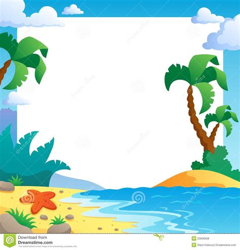 Beach Clipart Borders | Free download on ClipArtMag