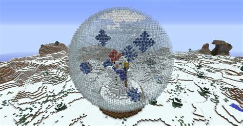 Minecraft snow globe | Lego projects, Snow globes, Minecraft