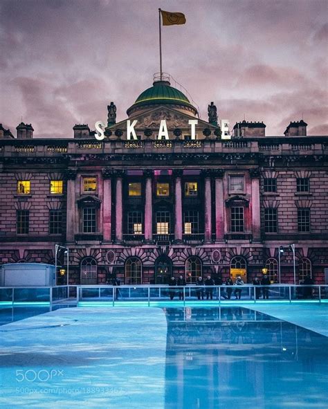 Ice rink at Somerset House #London #skate #thisisLondon #iceskating #icerink #somersethouse by ...