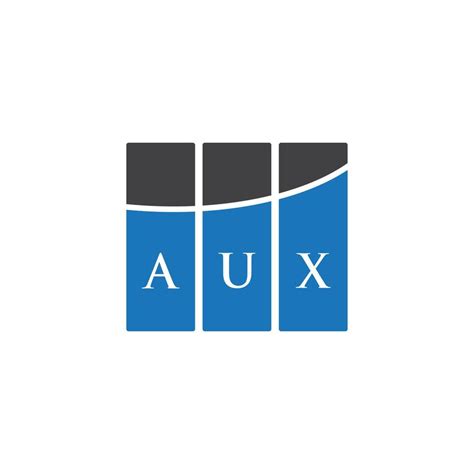 AUX letter logo design on black background. AUX creative initials letter logo concept. AUX ...