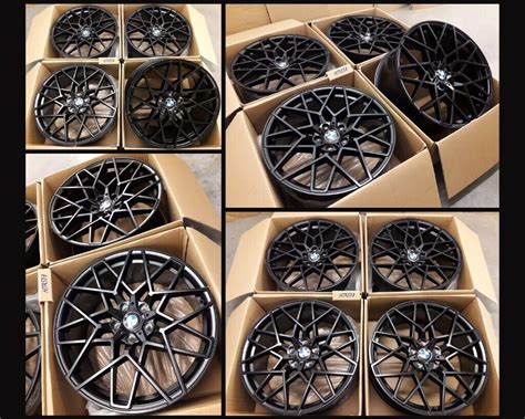 HT832* NEW 20" INCH ALLOY WHEELS BLACK COMPETITION 666M BMW 5 4 6 3 ...