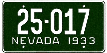 Nevada License Plates - LICENSEPLATES.TV