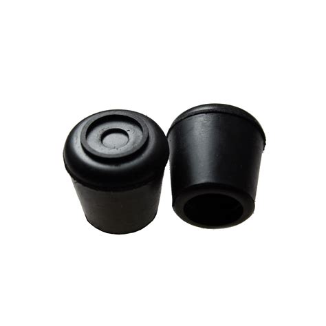 Surface Gard 16mm Black Round External Rubber Chair Tips - 4 Pack - Bunnings Australia