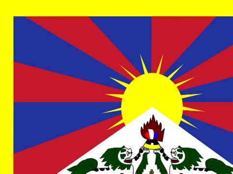 Flag of Tibet vector image | Public domain vectors