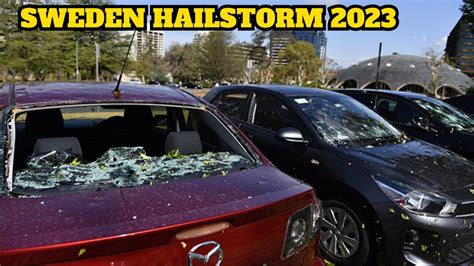 Apocalypse in Sweden! Biggest Hailstorm of 2023 hit Sweden. - YouTube