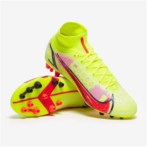 Nike Mercurial Superfly VIII Elite AG - Volt/Bright Crimson/Black - Mens Boots | Pro:Direct Soccer
