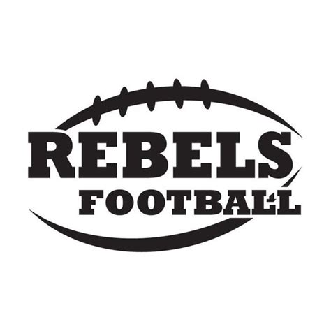 Rebels Football INSTANT DOWNLOAD Rebel vector .eps .dxf .svg | Etsy