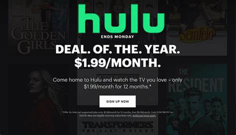 Black Friday 2019: Hulu drops TV streaming plan to $1.99 per month for ...