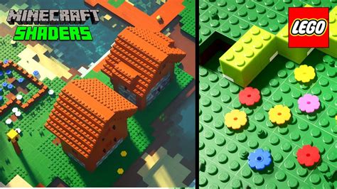 Realistic LEGO Minecraft using MineBricks v3 Texture Pack [1.16.5] - YouTube