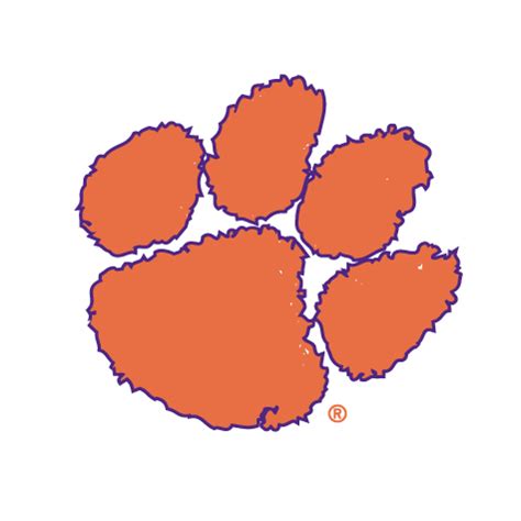 Clemson Tiger Paw Clip Art - ClipArt Best