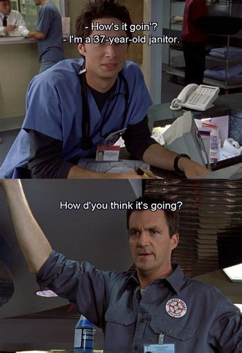 The Janitor's 39 Best Lines On "Scrubs" | Comedy tv shows, Tv show quotes, Scrubs tv shows