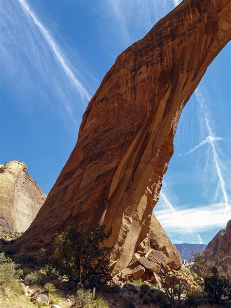 Free photo: Landscape Low Angle View of Brown Rock Formation - Clouds, Desert, Landscape - Free ...