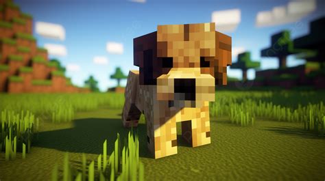 Fondo Perro En La Hierba En Minecraft Fondo, Fotos De Perros Minecraft Imagen de Fondo Para ...