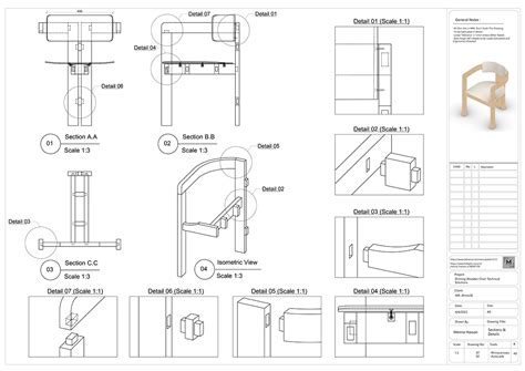 Technical Furniture Drawings :: Behance