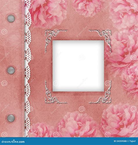 Cover of Pink Album for Photos Stock Illustration - Illustration of design, girl: 24359588