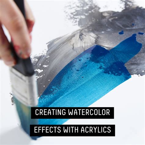 Watercolor Effects with Acrylic Paint – Liquitex