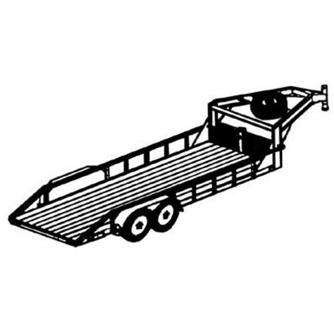 Trailer Blueprints — Tandem Lowboy Gooseneck Trailer | Northern Tool + Equipment