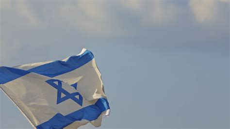 Flag Of Israel With Star Of David Stock Footage SBV-348704269 - Storyblocks