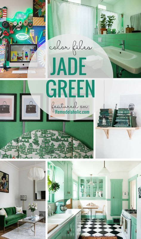 Jade green is a bold and versatile color that's on-trend for 2018 home decorating and paint ...