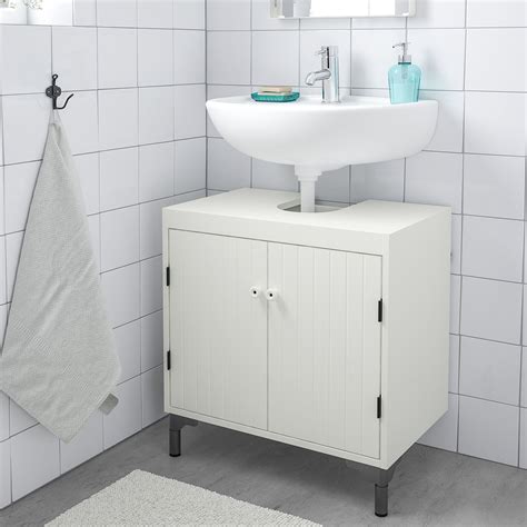 SILVERÅN white, Wash-basin base cabinet w 2 doors, 60x38x63 cm - IKEA ...