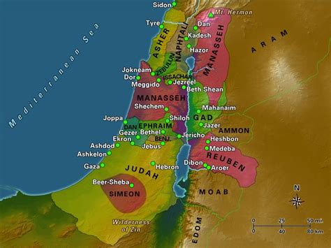 Old Testament Maps And Charts